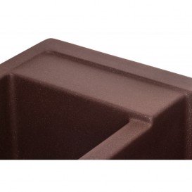 Мийка для кухні Granado Samora врізна 57,9х48,8 см нанограніт marron 0906