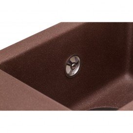 Мийка для кухні Granado Samora врізна 57,9х48,8 см нанограніт marron 0906