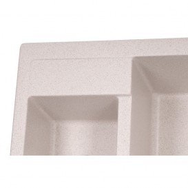 Мойка для кухни Granado Samora врезная 57,9х48,8 см наногранит terra 0903