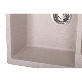 Мойка для кухни Granado Samora врезная 57,9х48,8 см наногранит terra 0903