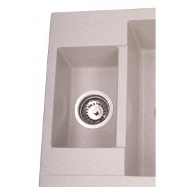 Мойка для кухни Granado Samora врезная 57,9х48,8 см наногранит terra 0903