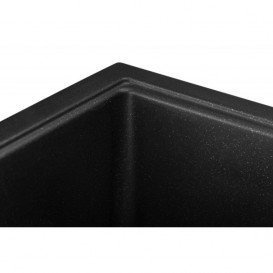 Мойка для кухни Granado Toledo врезная 78х50 см наногранит black shine 2101
