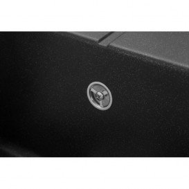 Мойка для кухни Granado Toledo врезная 78х50 см наногранит black shine 2101