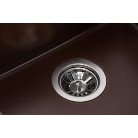 Мойка для кухни Granado Under top double под столешницу 70,5х44,5 см наногранит marron gr3406