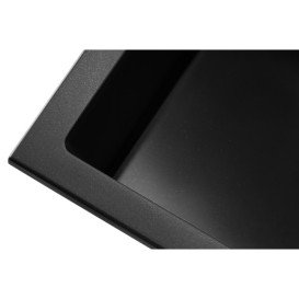 Мойка для кухни Granado Under top L под столешницу 60,6х45,6 см наногранит black shine gr3501