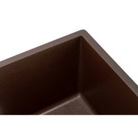 Мийка для кухні Granado Under top L під стільницю 60,6 х45, 6 см нанограніт marron gr3506