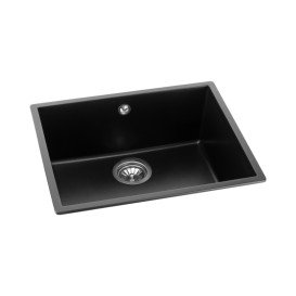 Мойка для кухни Granado Under top Max под столешницу 53,6х43,5 см наногранит black shine 3001