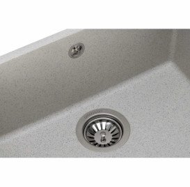 Мийка для кухні Granado Under top Max під стільницю 53,6х43,5 см нанограніт gris 3008