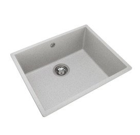 Мийка для кухні Granado Under top Max під стільницю 53,6х43,5 см нанограніт gris 3008