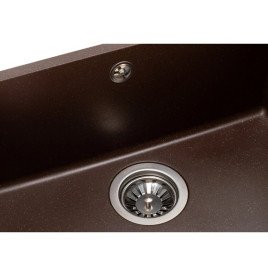 Мойка для кухни Granado Under top Max под столешницу 53,6х43,5 см наногранит marron 3006