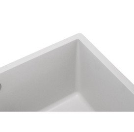 Мойка для кухни Granado Under top Max под столешницу 53,6х43,5 см наногранит white 3005