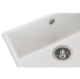Мойка для кухни Granado Under top Max под столешницу 53,6х43,5 см наногранит white 3005