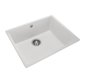 Мойка для кухни Granado Under top Max под столешницу 53,6х43,5 см наногранит white 3005