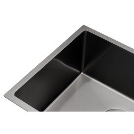 Мийка для кухні Granado Under top Max під стільницю 53х43 см нержавіюча сталь S201 black GS07201B