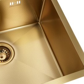 Мийка для кухні Granado Under top Max під стільницю 53х43 см нержавіюча сталь S201 gold honeycomb GS07201GoldH