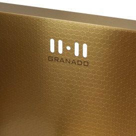 Мийка для кухні Granado Under top Max під стільницю 53х43 см нержавіюча сталь S201 gold honeycomb GS07201GoldH