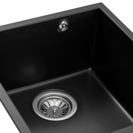 Мойка для кухни Granado Under top Mini под столешницу 38х44 см наногранит black shine gr3901