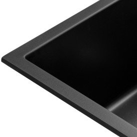 Мойка для кухни Granado Under top Mini под столешницу 38х44 см наногранит black shine gr3901
