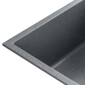 Мийка для кухні Granado Under top Mini під стільницю 38х44 см нанограніт графіт gr3909