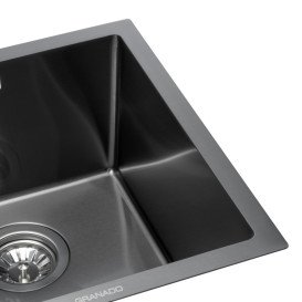 Мойка для кухни Granado Under top Mini под столешницу 40х43 см нержавеющая сталь S201 black GS10201B