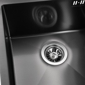 Мийка для кухні Granado Under top Mini під стільницю 45х43 см нержавіюча сталь S201 black honeycomb GS08201BH