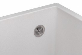 Мийка для кухні Granado Under top під стільницю 45,7х40,6 см нанограніт white 1905