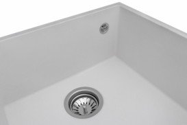 Мийка для кухні Granado Under top під стільницю 45,7х40,6 см нанограніт white 1905