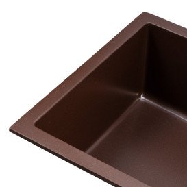 Мийка для кухні Granado Under top XL під стільницю 75,2х46 см нанограніт marron gr3706