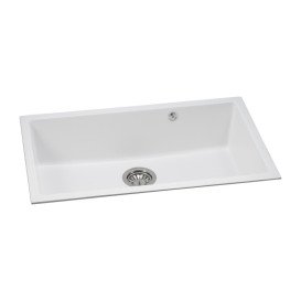 Мойка для кухни Granado Under top XL под столешницу 75,2х46 см наногранит white gr3705
