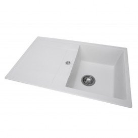 Мийка для кухні Granado Valencia врізна 77,5х49,5 см нанограніт white 0705