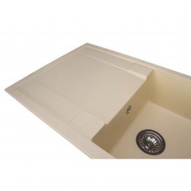 Мийка для кухні Granado Vigo врізна 77,5х49,5 см нанограніт ivory 1404