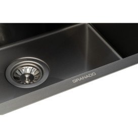 Мийка для кухні Granado Villena 57,8х49,8 см нержавіюча сталь S201 black GS03201B