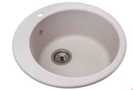 Мийка для кухні Granado Vitoria кругла Ø50,6 см нанограніт gris 0108