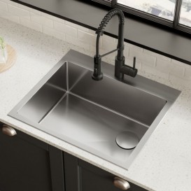Мийка для кухні Kraus Standart Pro 1 чаша прямокутна нержавіюча сталь KHT411-25