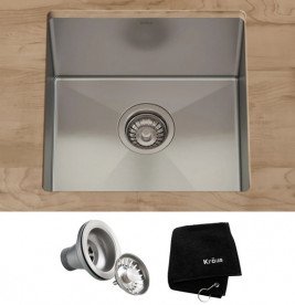 Мийка для кухні Kraus Standart Pro під стільницю 43,2х43,2 см нержавіюча сталь KHU101-17