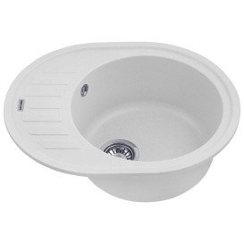 Мойка для кухни Kroner KompositGRA-6250 61х49,5 см искусственный камень серый CV027415