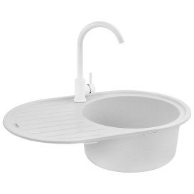 Мийка для кухні Kroner KompositGRA-7750 78х50 см штучний камінь сірий CV027419