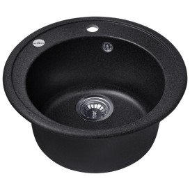 Мийка для кухні Kroner KompositGRB-510 ⌀51 см штучний камінь графітовий CV027408