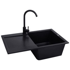 Мойка для кухни Kroner KompositSCH-7850 78х50 см искусственный камень черный CV031067