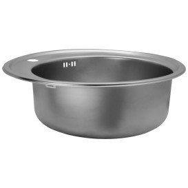 Мойка для кухни Kroner KRP Dekor-51008180 ⌀51 см нержавеющая сталь CV022768