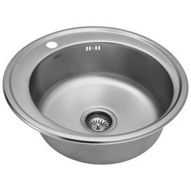 Мойка для кухни Kroner KRP Dekor-51008180 ⌀51 см нержавеющая сталь CV022768