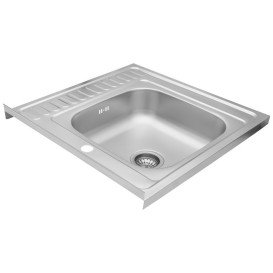 Мойка для кухни Kroner KRP Dekor-6060R06160 60х60 см крыло справа нержавеющая сталь CV022812