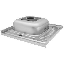 Мойка для кухни Kroner KRP Dekor-6060R06160 60х60 см крыло справа нержавеющая сталь CV022812