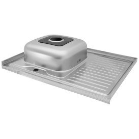 Мойка для кухни Kroner KRP Dekor-6080L06160 80х60 см крыло справа нержавеющая сталь CV022814