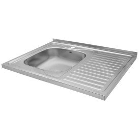 Мойка для кухни Kroner KRP Dekor-6080L06160 80х60 см крыло справа нержавеющая сталь CV022814