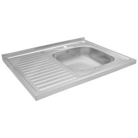 Мойка для кухни Kroner KRP Dekor-6080R06160 80х60 см крыло слева нержавеющая сталь CV022815