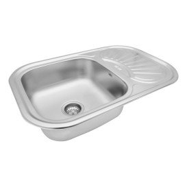 Мойка для кухни Kroner KRP Dekor-754908180 75х49 см нержавеющая сталь CV022781