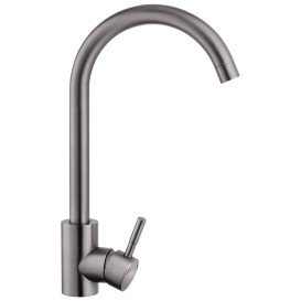 Мойка для кухни Kroner KRP Derby-5050HM 50х50 см со смесителем и дозатором нержавеющая сталь черный PVD CVS30123