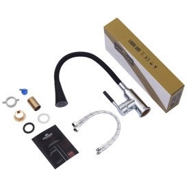 Мойка для кухни Kroner KRP Derby-6050HM Brush 60х50 см со смесителем и дозатором нержавеющая сталь CVS30141