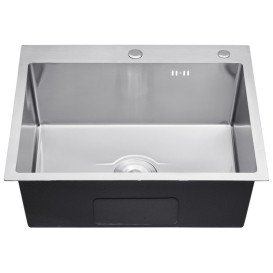 Мойка для кухни Kroner KRP Derby-6050HM Brush 60х50 см со смесителем и дозатором нержавеющая сталь CVS30141